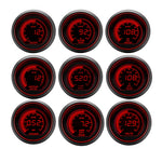 52mm 7-in-1 Car Gauge Set with Tachometer, Boost, Vacuum, Water Temp, Oil Temp, Oil Press, Exhaust T