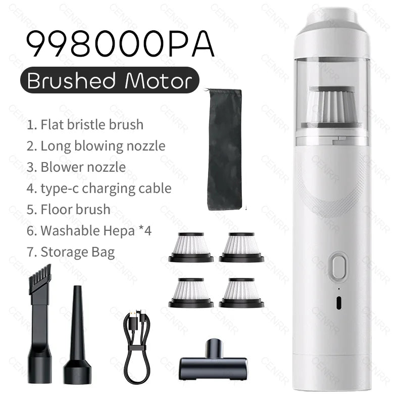 CENRR 9998000Pa Car Vacuum Cleaner | Powerful Wireless Portable Car and Home Cleaner alternate view