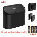 Hanging Car Trash Can Car Flip Top Trash Can Interior Trash Storage ABS Trash Can with L detail view