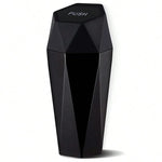 Portable Mini Car Storage Box Car Trash Can With Lid Garbage Waterproof Box Mobile Trash Bin