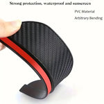 1 Pair  Black Car Rearview Mirror Rain Visors, Self-Adhesive Sun Shade Guards, Universal Fit for All Vehicles