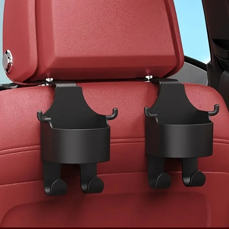 1/2Multifunctional Car Seat Back Storage Rack with Hook Cup Holder Storage Box Sturdy alternate view