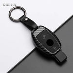 ABS Carbon Fiber Style Car Key Case Cover For Mercedes Benz A B C E Class GLS GLA GLK GLC CLS CLA AMG W204 W205 W212 W463 W176