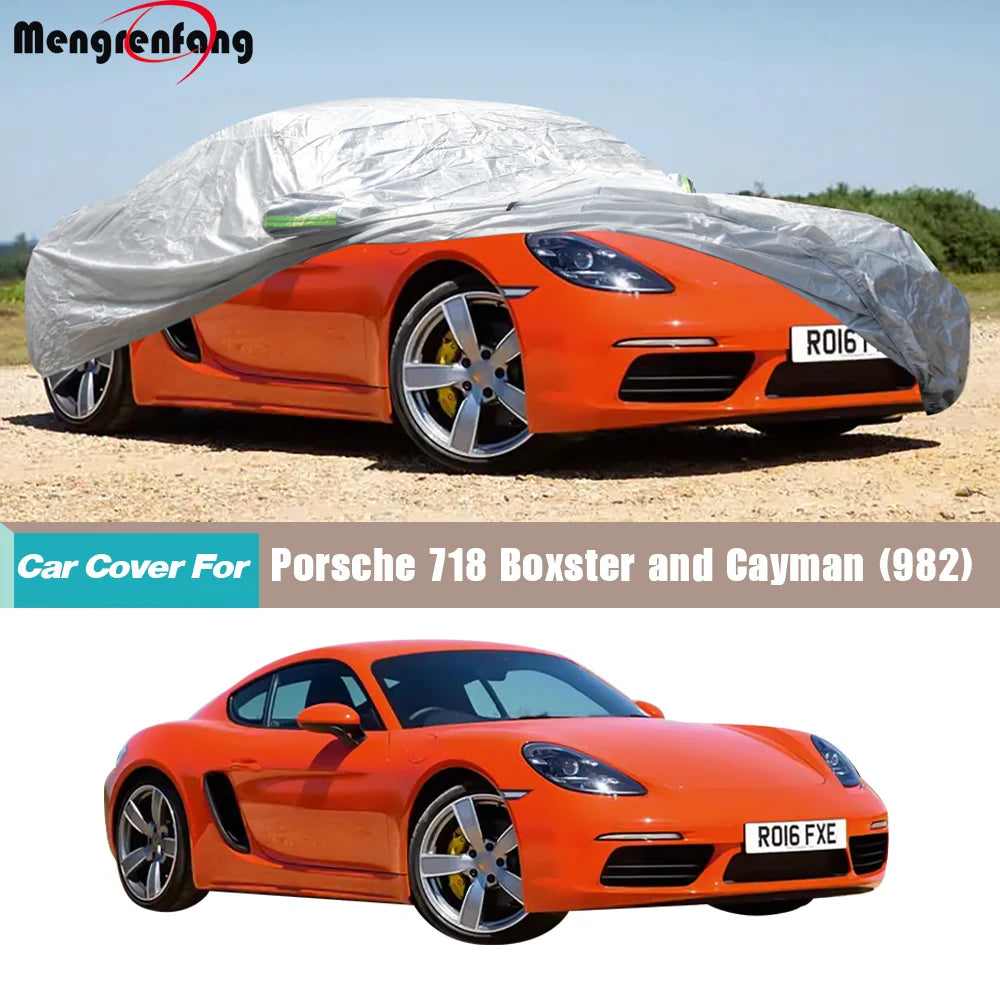 Porsche 718 Boxster Cayman Spyder Car Cover | Anti-UV Sun Shade Rain Snow Dust Protection 2016-2025
