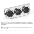 3 in 1 Car Gauge Kit 2INCH 52mm | Volt Water Temp Oil Press Triple Gauge Set with Sensors