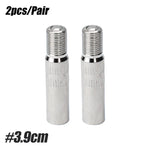 Chrome Plated Brass Screw-on Valve Cap Stem Extension | 19mm 25mm 39mm Tire Valve Extend detail view