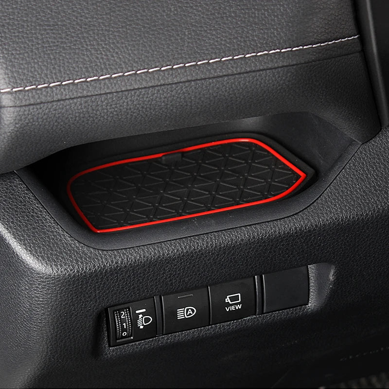 For Toyota RAV4 XA50 2019 2020 2021 2022 2023 RAV 4 Hybrid Car Non-Slip Mat Door Groove Pad Gate Slot Cup Car Accessories