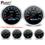 6 Gauge Set with GPS Speedometer, Tachometer, Voltmeter, and Sensors | 110mm and 52mm lifestyle view