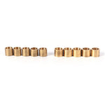 5pcs billiards snooker copper ferrule brass snooker pool cue ferrules cue repair alternate view