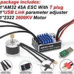 2322 2600KV 2830 2400KV Brushless Motor AM32 45A for 1/12 RC Crawler Car Off Road Car MN82 MN168 MN78 MN86 MN128 Power Kit