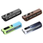 Multi-functional Car Phone Number Plate Decoration Vehicle Number Plate Temporary Parking Number Plate Car Accessories