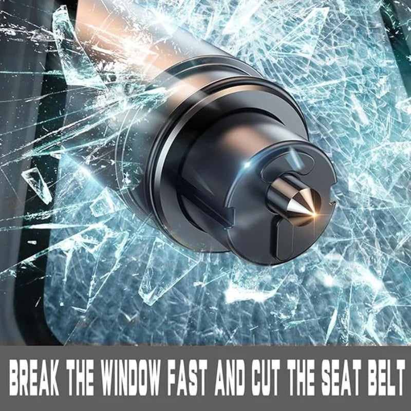 Car Window Breaker and Seatbelt Cutter Emergency Tool