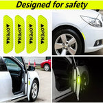 4PCS Reflective Car Door Sticker Safety Opening Warning Reflector Tape Decal Car Exterio detail view