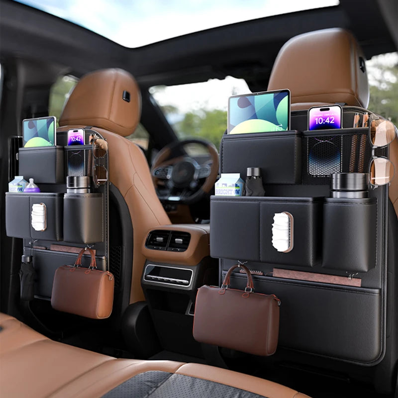 6-Pocket Car Seat Back Organizer Storage Bag