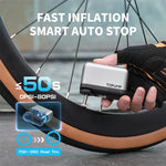 TOPUMP TB2 PRO Mini Portable Electric Pump | Cordless Bike Tire Inflator 120PSI lifestyle view