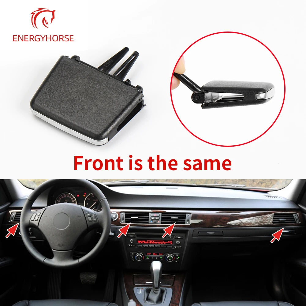 Air Conditioning Vent Toggle Piece Outlet Card Clip Wind Direction Plectrum Knob for BMW 3 Series E90 E91 E92 E93