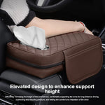 Car Center Console Protector Mat Thicken Armrest Storage Box Cushion Memory Foam Arm Rest Mat with Tissue Storage Pocket