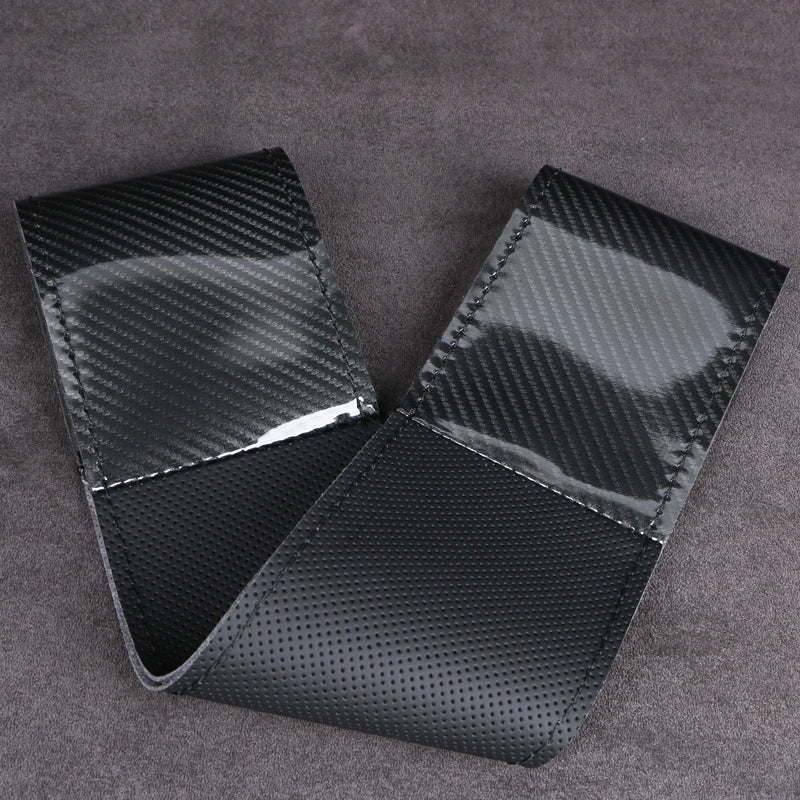 2025 Carbon Fiber Steering Wheel Cover 38cm Universal detail view
