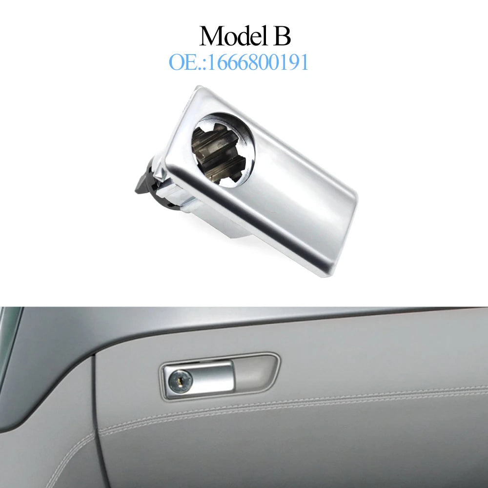 Upgraded Car Toolbox Glove Box Switch Latch Handle Cover Lid Lock Replacement For Benz G detail view
