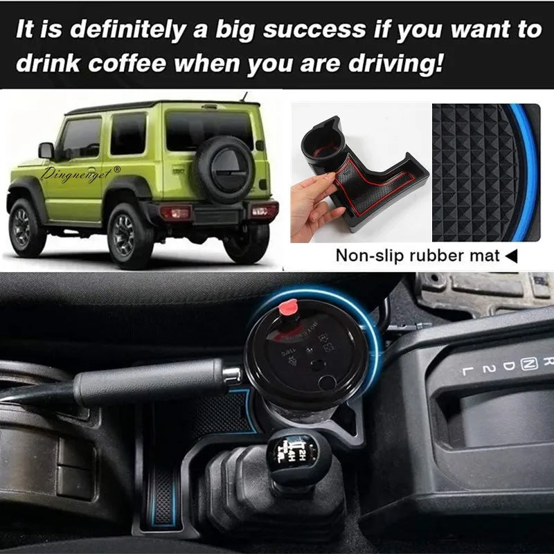 AT Automatic Transmission Three-Color Gear Shift Pad Center Storage Box for 2019+ Suzu close-up view