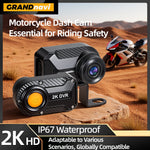 Motorcycle Dash Cam 2K 30fps WiFi | Helmet Driving Recorder
