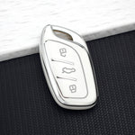 Soft TPU Car Key Case Cover Fob For MG ZS EV MG4 HS EHS MG5 MG6 MG3 MG7 GT ZX For Roew close-up view