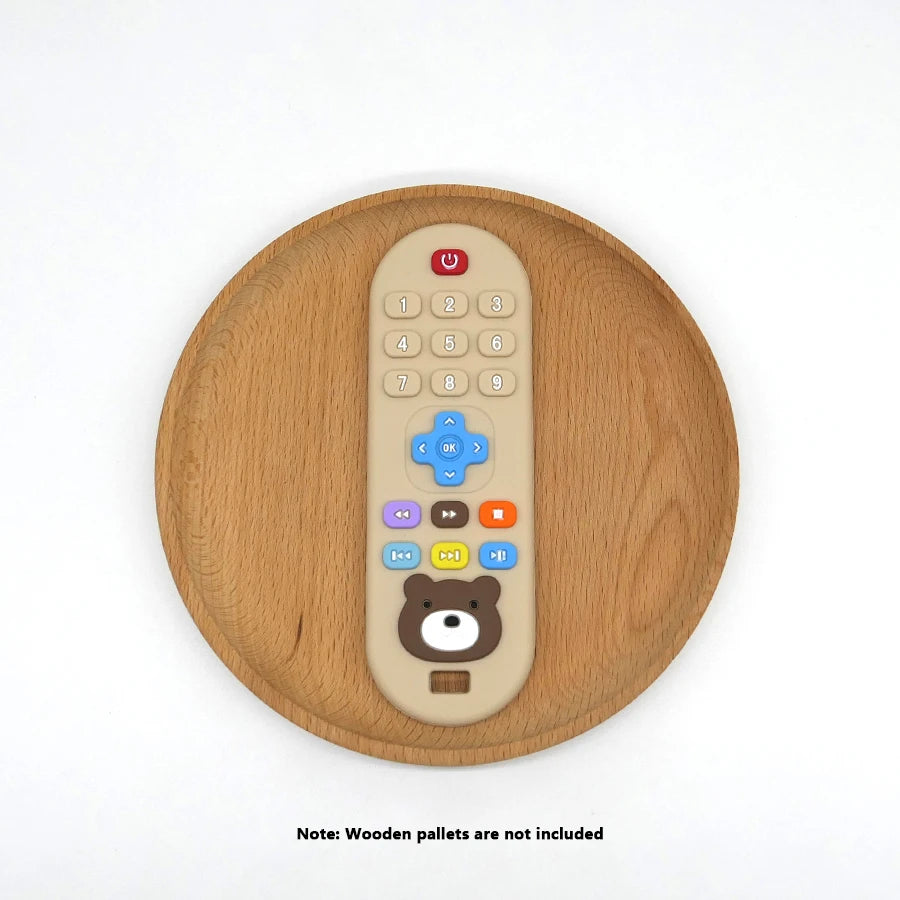 Silicone Teething Remote Control Toy 4-Pack close-up view