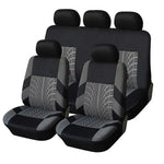 Car Seat Covers Full Set Front Split Rear Bench For Car Universal Cloth SUV Sedan Van Automotive Int