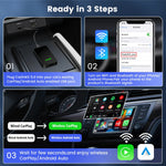 2026 CarlinKit 5.0 2Air Wireless Android Auto Box Portable CarPlay Wireless Dongle additional angle