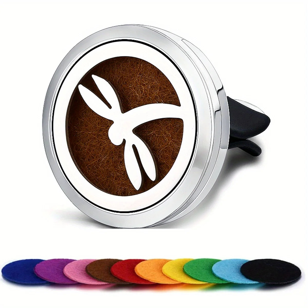 Car Diffusers, 1 PC car air vent diffuser clip (does not include fragrance chemicals) with 10 PCS pads，car AC vent interior