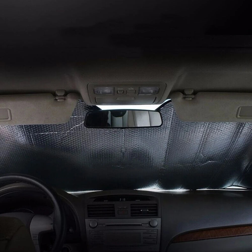 140x70CM Car Window Sun Shade Windshield Snow Ice Anti-UV Protection Front Rear Windshie detail view