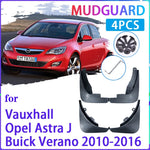 4 PCS Car Mud Flaps for Opel Vauxhall Astra J Buick Verano 2010~2016 Mudguard Splash Guards Fender M