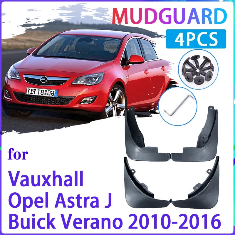 4 PCS Car Mud Flaps for Opel Vauxhall Astra J Buick Verano 2010~2016 Mudguard Splash Guards Fender M