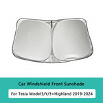 Upgraded Windshield Sunshade for Tesla Model Y Juniper Standard 2026 | Custom-Fit Fro alternate view