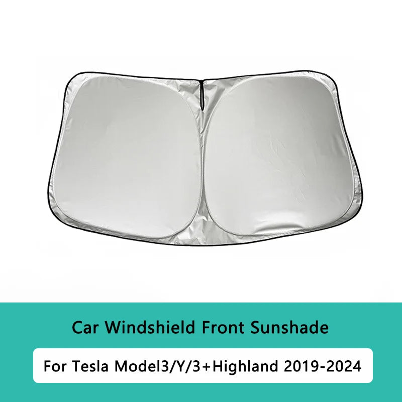 Upgraded Windshield Sunshade for Tesla Model Y Juniper Standard 2026 | Custom-Fit Fro alternate view