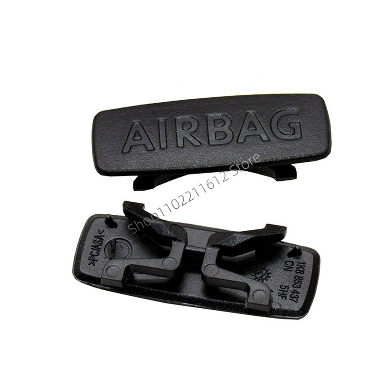 Car A B C Pillar AIRBAG Badge Trim Cover Cap Replace for VW Jetta Golf Caddy Passat C alternate view