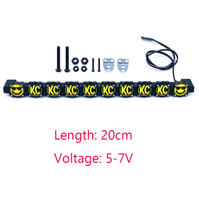 LED Simulation Roof Lights for 1/10 RC Crawler D90 additional angle