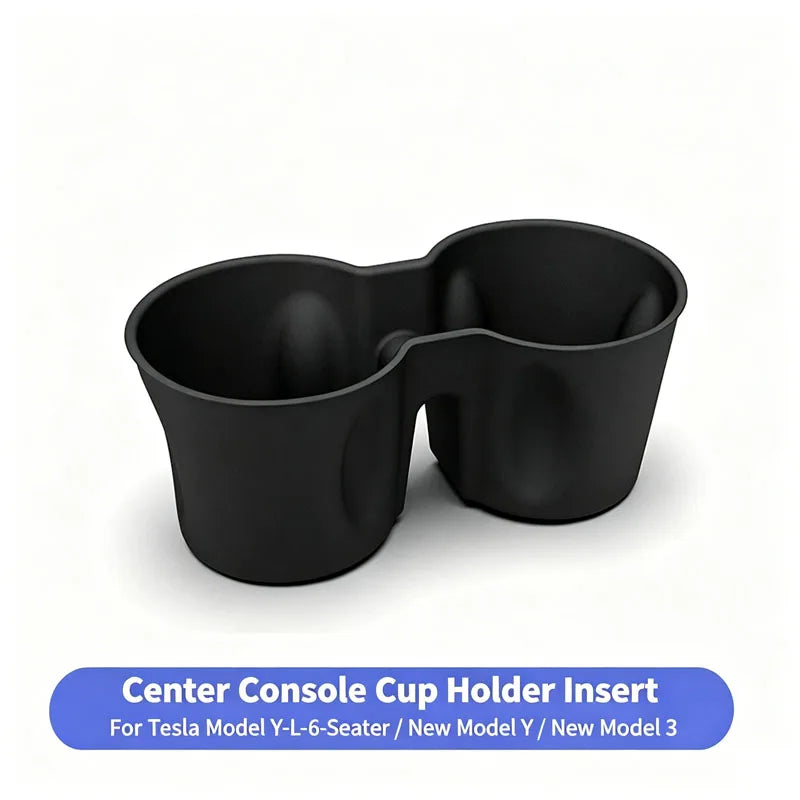 Center Console Cup Holder Insert for Tesla Model 3 2021‑2023 / Model Y 2021‑2024 / Mod close-up view
