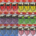 Natural Scented Tea Paper Car Air Freshener | Leaf Shape Hanging Vanilla Perfume additional angle