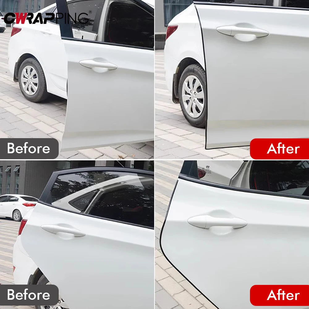 5m Car Door Edge Guards Clear Rubber Seal Protector U Shape Edge Trim Transparent Aut lifestyle view