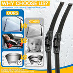 AutoXbert Front Wiper Blades for Honda Civic 8 Hatchback & Sedan 2005-2011 | 26"+23" Win detail view