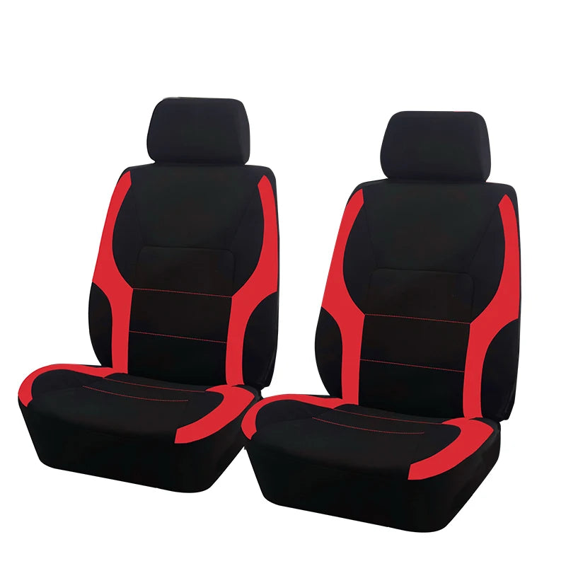 AUTO PLUS Sports Universal Polyester Car Seat Cover Set Fit Most Car Plain Fabric Bic alternate view