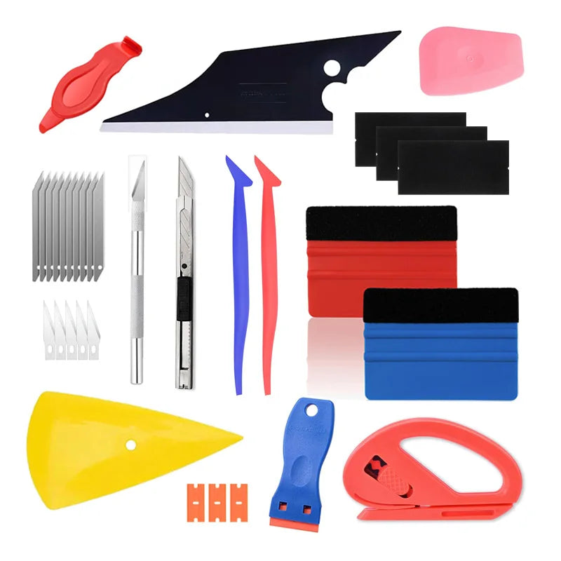 Car Film Wrapping Tool Kit Window Tinting Tools Vinyl Wrap Felt Squeegee Wrap Stick V alternate view