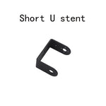 Black Multi Dof Robot Parts Accessory M3/M4 Screw U Beam Servo Bracket For Robot Kit Standard Part Steering Bearing Bracket Kit