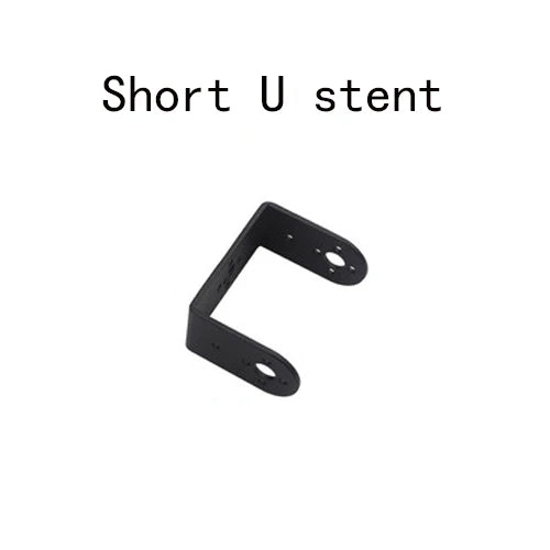 Black Multi Dof Robot Parts Accessory M3/M4 Screw U Beam Servo Bracket For Robot Kit Standard Part Steering Bearing Bracket Kit