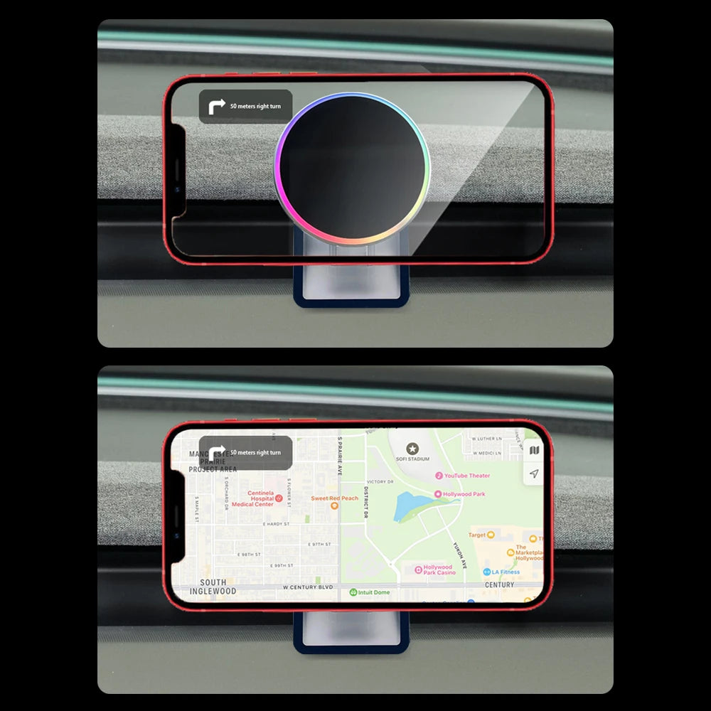 Car Cell Phone Holder Gravity Mount Bracket Air Vent Clip Snap-in For Tesla Model Y J alternate view