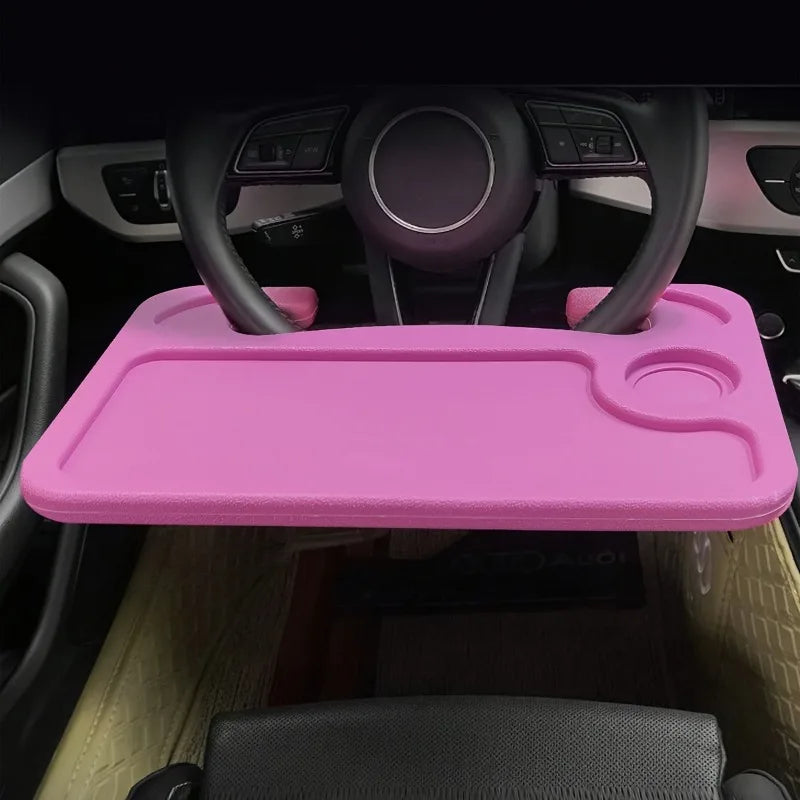 Car steering wheel tray 2-in-1 steering wheel dining table, food tray suitable for most vehicles