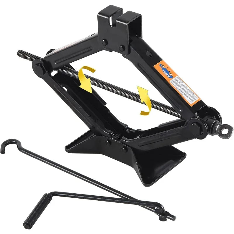 Hand Cranked Car Jack 08T 1T 2T Portable Scissor Jack Labor Saving Tool For Vehicle Tire Change Auto