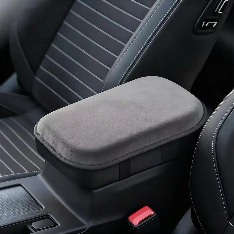 【M】Car Armrest Cushion Booster Pad Central Armrest Box Plush Pad Protection Cover Anti Scratch Universal Heightening Pad
