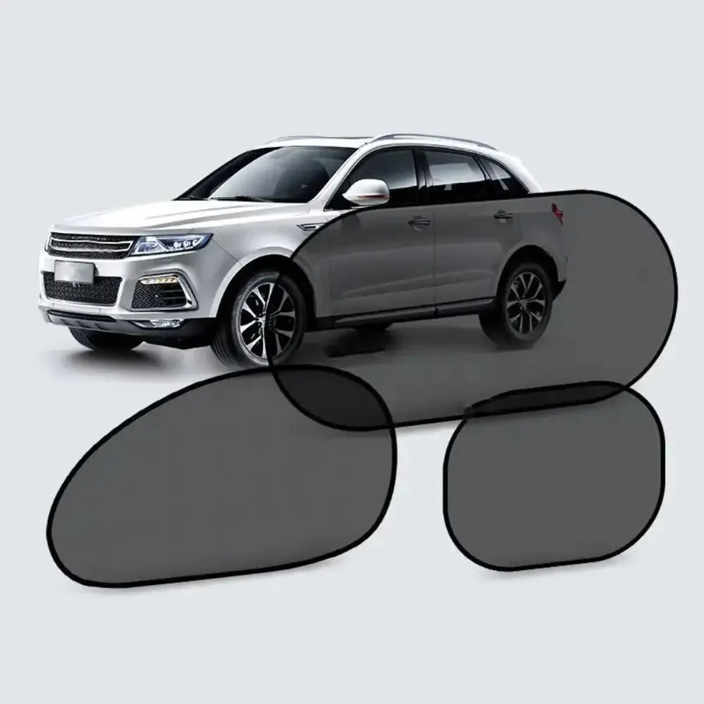 Car Sun Shade Mesh Foldable Window Sunshade close-up view
